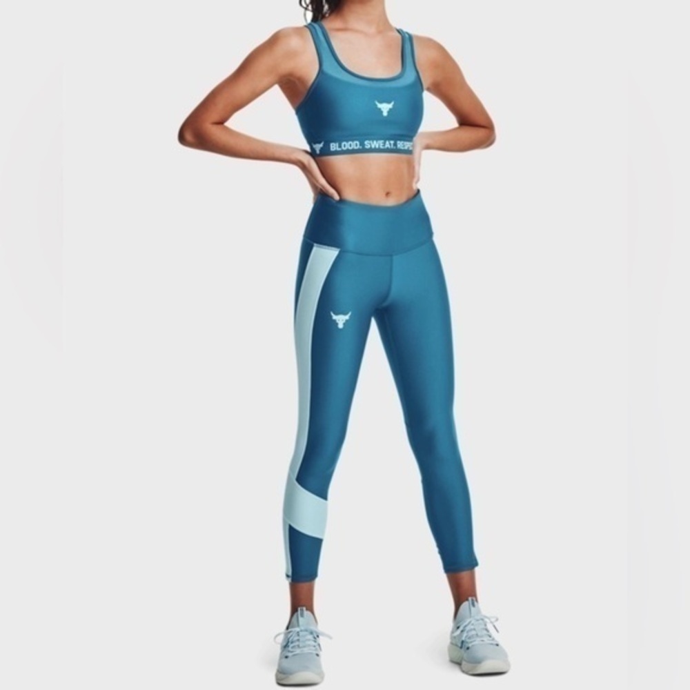 Under armour x project rock 7/8 high rise compression